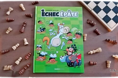 Test et avis livre enfants - Nouveauté BD de chez Bamboo - Echec épate de Cazenove, Val et Mic - BD Humour sur le jeu d'échecs - Pièces et déplacements, coups spéciaux, histoires, anecdotes - tout savoir sur les échecs en s'amusant - BD Cycle 3 ou 4 - Enfants, adultes ou adolescents - coup de coeur - fille et garçon 8 9 10 11 12 13 14 ans - Bande dessinée - littérature enfant jeunesse - mslf