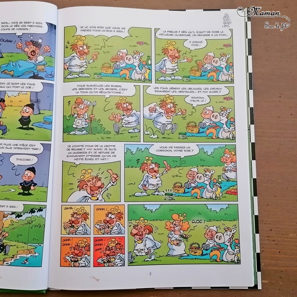 Test et avis livre enfants - Nouveauté BD de chez Bamboo - Echec épate de Cazenove, Val et Mic - BD Humour sur le jeu d'échecs - Pièces et déplacements, coups spéciaux, histoires, anecdotes - tout savoir sur les échecs en s'amusant - BD Cycle 3 ou 4 - Enfants, adultes ou adolescents - coup de coeur - fille et garçon 8 9 10 11 12 13 14 ans - Bande dessinée - littérature enfant jeunesse - mslf