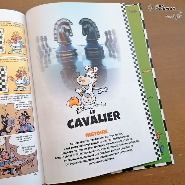 Test et avis livre enfants - Nouveauté BD de chez Bamboo - Echec épate de Cazenove, Val et Mic - BD Humour sur le jeu d'échecs - Pièces et déplacements, coups spéciaux, histoires, anecdotes - tout savoir sur les échecs en s'amusant - BD Cycle 3 ou 4 - Enfants, adultes ou adolescents - coup de coeur - fille et garçon 8 9 10 11 12 13 14 ans - Bande dessinée - littérature enfant jeunesse - mslf