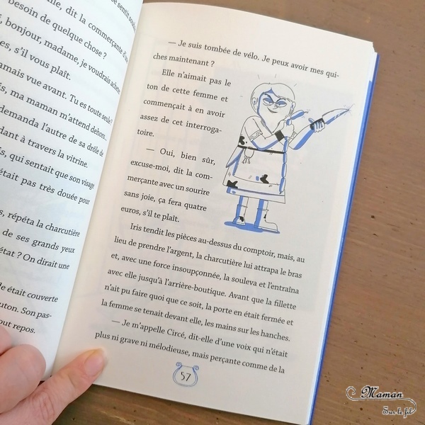 Livre enfants et Ados - Découvrir odyssée Ulysse avec Poulpe Fictions - L'école mythique - L'odyssée d'Iris pour découvrir en s'amusant la mythologie grecque - revisite moderne et expliquée pour les plus jeunes - Fiction + explication des parallèles et des personnages - test et avis - cycle 2 et 3 - Histoire mslf