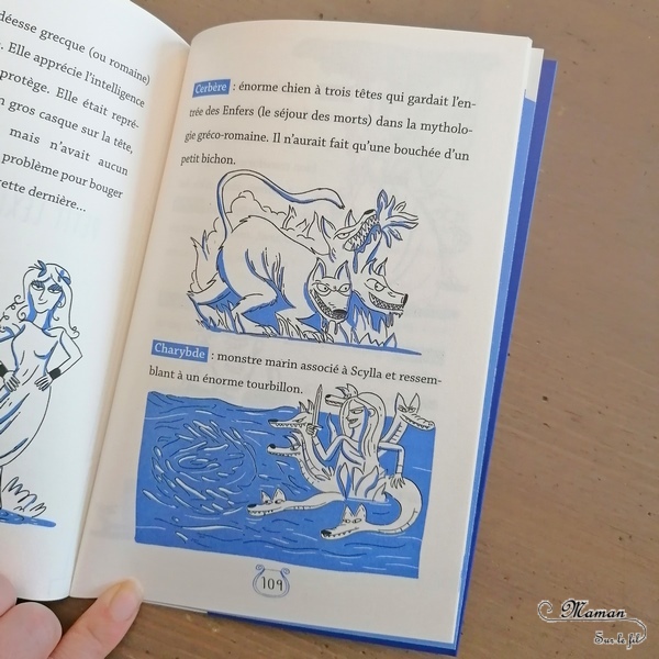 Livre enfants et Ados - Découvrir odyssée Ulysse avec Poulpe Fictions - L'école mythique - L'odyssée d'Iris pour découvrir en s'amusant la mythologie grecque - revisite moderne et expliquée pour les plus jeunes - Fiction + explication des parallèles et des personnages - test et avis - cycle 2 et 3 - Histoire mslf