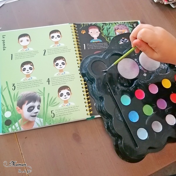 Activité manuelle et créative enfants - Maquiller ses parents ou ses enfants pour le carnaval ou mardi-gras - Dessiner pour maquiller des visages avec pour modèle livre de tutoriels maquillage - Maquillages pour enfants Faciles et Amusants des éditions Usborne - Brésil et Carnaval de Rio -Créativité - Idées maquillage pour anniversaire - Maternelle, Cycle 1 ou 2 - Découverte d'un pays, géographie - Amérique du Sud - mslf