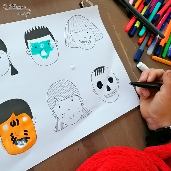 Activité manuelle et créative enfants - Maquiller ses parents ou ses enfants pour le carnaval ou mardi-gras - Dessiner pour maquiller des visages avec pour modèle livre de tutoriels maquillage - Maquillages pour enfants Faciles et Amusants des éditions Usborne - Brésil et Carnaval de Rio -Créativité - Idées maquillage pour anniversaire - Maternelle, Cycle 1 ou 2 - Découverte d'un pays, géographie - Amérique du Sud - mslf