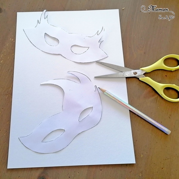 Activité manuelle et créative enfants - Fabriquer des masques marbrés pour le carnaval ou mardi-gras - Technique Mousse à raser et encre pour de jolies marbrures - Brésil et Carnaval de Rio - Bricolage DIY et Créativité - Masques fait maison pour la maternelle - arts visuels Elémentaire, Cycle 1 ou 2 - Découverte d'un pays, géographie - Amérique du Sud - mslf