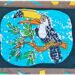 Activité créative enfants - Colorier un toucan avec des pipettes et des gouttes eau colorées - Motricité fine, patience et précision - Pipettes et encre - Pince et préhension doigts - Créativité - Amérique du Sud et Brésil- Découverte d'un pays - Espace et géographie - Animaux de la jungle et oiseaux - arts visuels et atelier maternelle et Cycle 1 et 2 - mslf