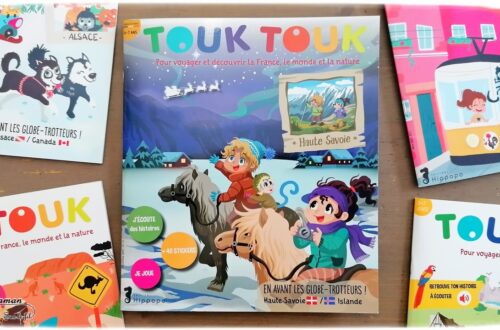 Lecture enfants - Magazines Touk Touk parfait pour voyager et découvrir la France, le monde et la nature - Régions de France et Pays - Histoires, documentaires, jeux, stickers, gommettes, recettes, bricolages, 3 à 7 ans - Maternelle et cycle 2 - concu en France et écoresponsable - audio - Réduction et promo - Tour du monde - aborder la géographie avec les plus jeunes - test et avis - cycle 1 - mslf