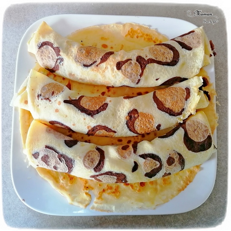 Activité cuisine créative enfants - Faire des crêpes Pelage Jaguar Léopard et Guépard pour la chandeleur - Gouters rigolos au chocolat pour anniversaire ou pas - Brésil ou Kenya - Animaux de la jungle, de la forêt tropicale ou de la brousse - Gourmandises et Créativité - arts visuels Elémentaire et Maternelle, Cycle 1 2 ou 3 - Découverte d'un pays, géographie - Amérique du Sud et Afrique - mslf