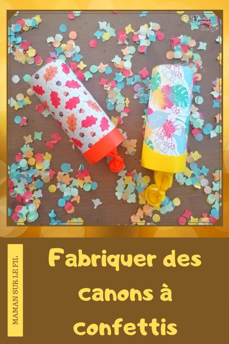 Activité manuelle et créative enfants - Fabriquer des canons à confettis pour le carnaval ou mardi-gras - Jeux DIY ou activité pour un anniversaire - Récup et rouleau de papier toilettes - C'est la fête - Brésil et Carnaval de Rio - Bricolage DIY et Créativité - Bricolage fait maison - arts visuels Elémentaire ou Maternelle, Cycle 1 ou 2 - Découverte d'un pays, géographie - Amérique du Sud - mslf