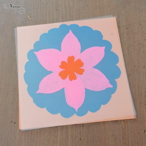 Activité manuelle et créative enfants - Fabriquer un jeu DIY pour inventer, créer et imaginer plein de fleurs - Bricolage Fait Maison avec des transparents - Feuilles plastiques transparentes - Marqueurs peinture - Couleurs - Saisons - Bricolage et Créativité - Peut être utilisé en reproduction de modèle - Atelier autonome maternelle - Cycle 1, 2 - Nature et Printemps - mslf