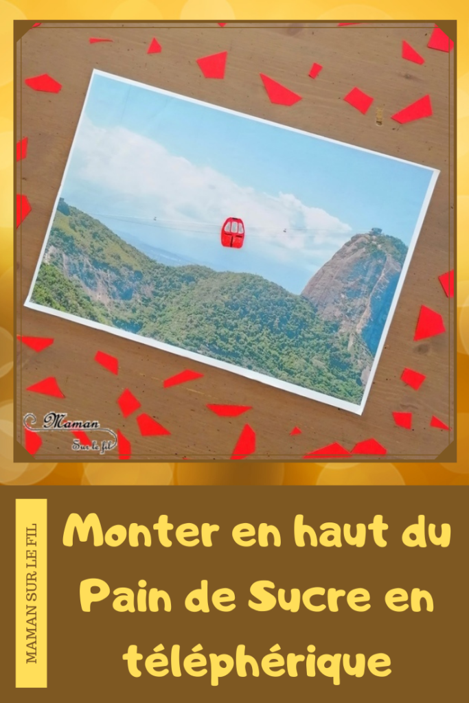 Activité manuelle et créative enfants - Monter en haut du Pain de Sucre en téléphérique - Bricolage avec nacelle qui bouge et qui coulisse - Rio de Janeiro - Paysage - Voyage et visite - Simple et rigolo - Brésil - Bricolage DIY et Créativité - Maternelle - arts visuels Elémentaire, Cycle 1 ou 2 - Découverte d'un pays, géographie - Amérique du Sud - mslf