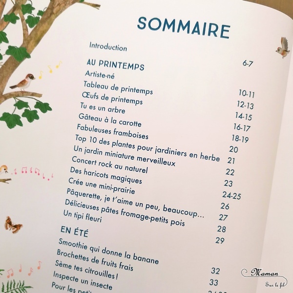 Livre enfants - Vive le week-end chez Gallimard Jeunesse - Katherine Halligan et Jesus Verona - 52 activités nature pour ne plus s'ennuyer le week-end - idées d'activités au fil des 4 saisons - Cuisine, yoga, bricolage, jardinage, activité manuelle, invitation au jeu - plein d'idées, inspiration - 4 saisons - test et avis - cycles 1 et 2 - Maternelle - mslf