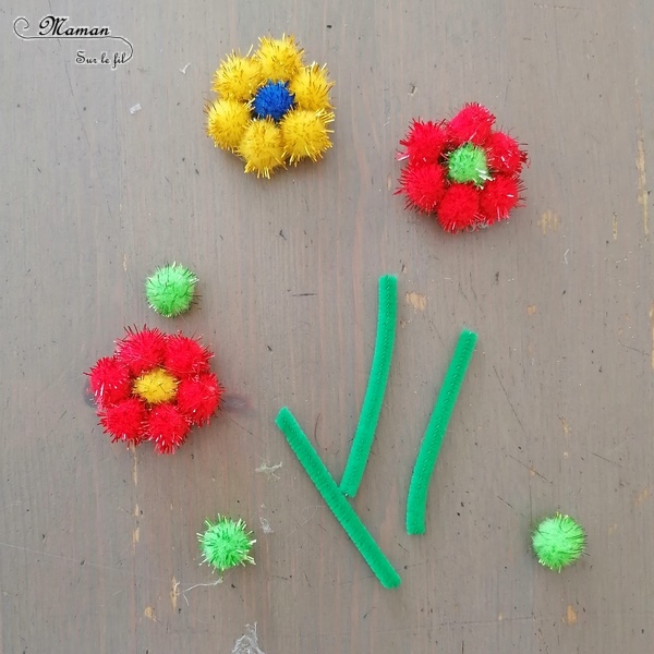 Activité manuelle et créative enfants - Fabriquer des mini jardinières de fleurs en récup - Petits paniers en carton - Recyclage - Peinture - Fleurs en fils chenille et pompons - Laine et découpage - Printemps - Décoration DIY et Fait Maison - Créativité - arts visuels Elémentaire, maternelle, Cycle 1, 2 - Nature - mslf