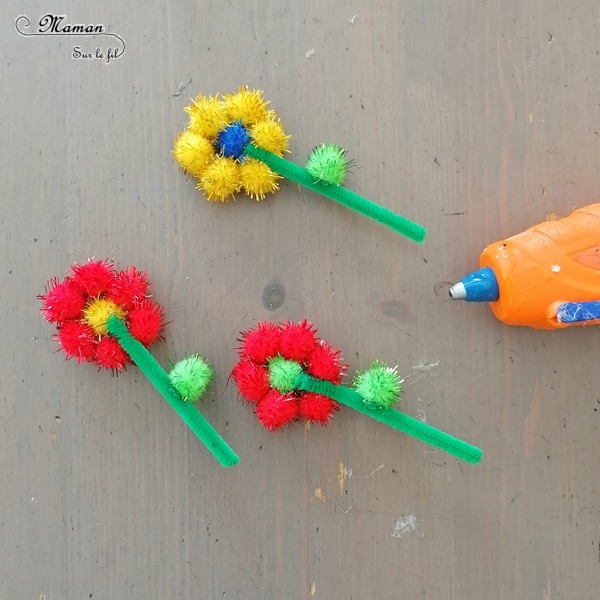 Activité manuelle et créative enfants - Fabriquer des mini jardinières de fleurs en récup - Petits paniers en carton - Recyclage - Peinture - Fleurs en fils chenille et pompons - Laine et découpage - Printemps - Décoration DIY et Fait Maison - Créativité - arts visuels Elémentaire, maternelle, Cycle 1, 2 - Nature - mslf