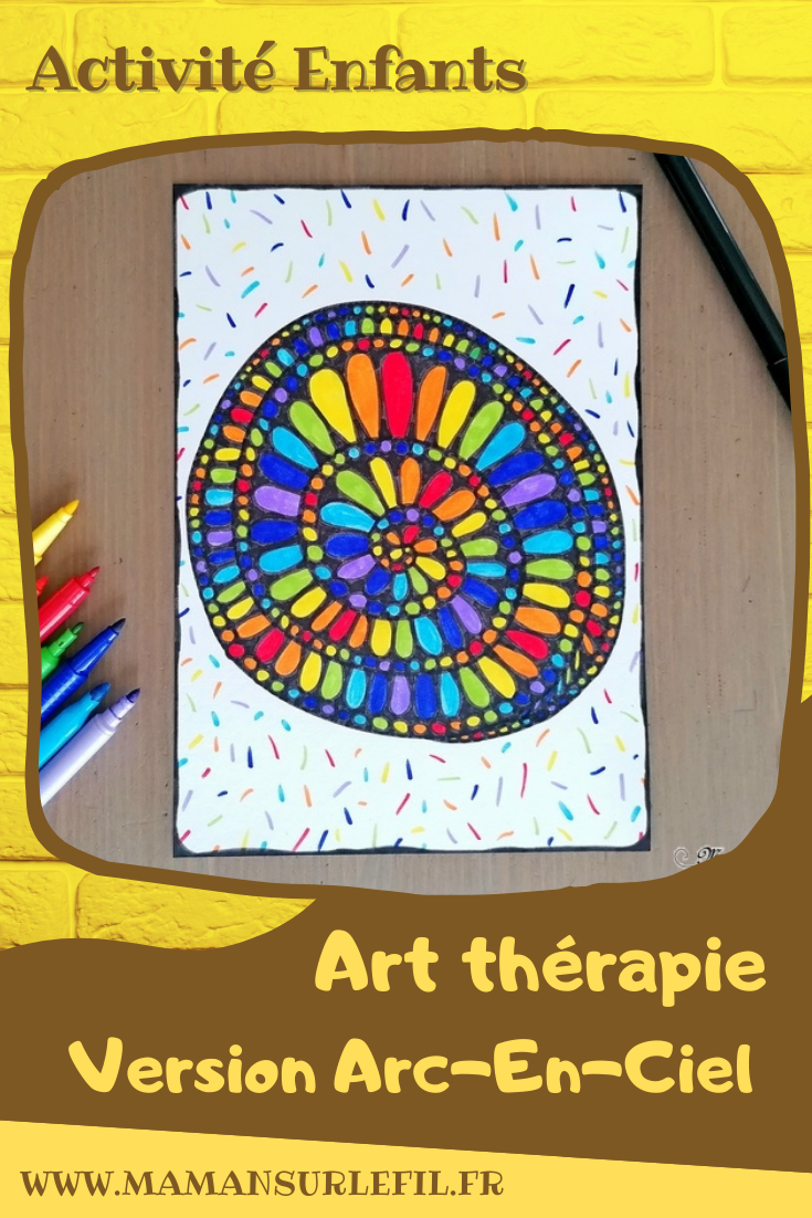 Activité créative et manuelle enfants et adultes - A la découverte de art-thérapie et du concept du zentangle - Dessin et coloriage en Noir et Blanc - Coloriage Arc-en-ciel - Graphisme - Détente relaxation temps pour soi - Traiter anxiété et stress - Création livre - invitation à créer - Créativité - arts visuels et atelier maternelle et élémentaire - adaptable pour Cycle 1, 2, 3 - émotions - mslf