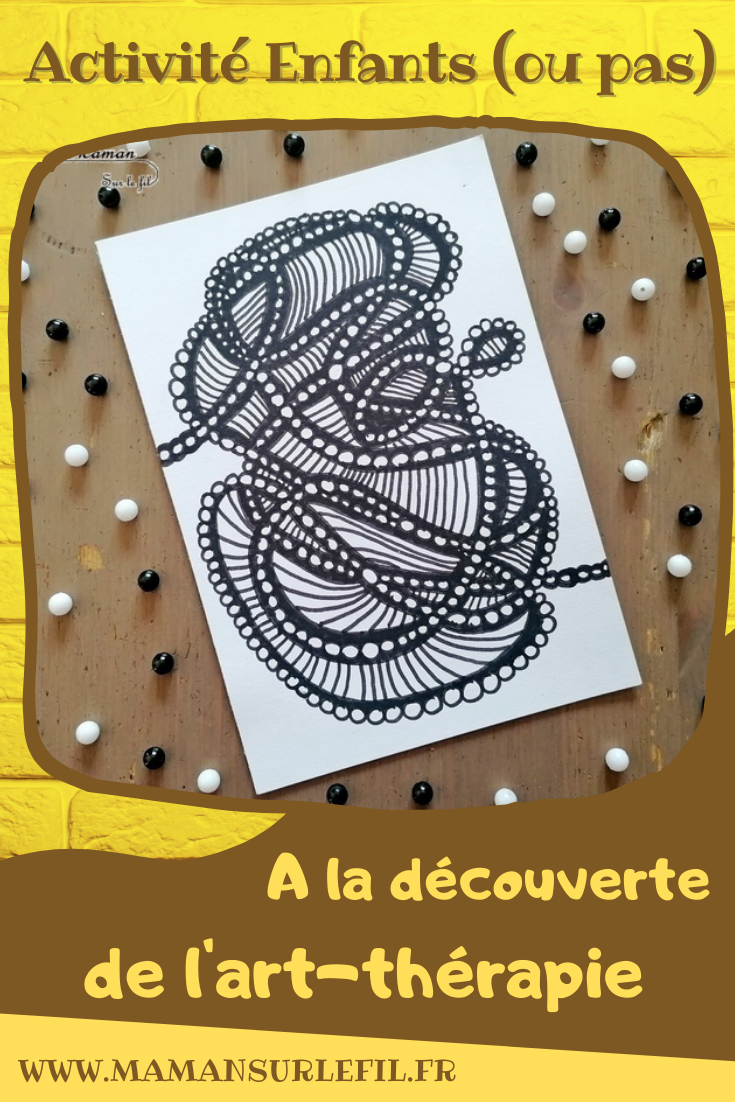 Activité créative et manuelle enfants et adultes - A la découverte de art-thérapie et du concept du zentangle - Dessin et coloriage en Noir et Blanc - Graphisme - Détente relaxation temps pour soi - Traiter anxiété et stress - Création livre - invitation à créer - Créativité - arts visuels et atelier maternelle et élémentaire - adaptable pour Cycle 1, 2, 3 - émotions - mslf