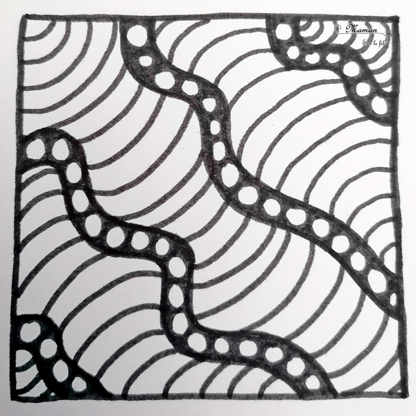 Récapitulatif Idées de dessins de Art-Thérapie - Zen Art ou encore Zentangle - Inspiration - Noir et blanc et couleurs - idées activités enfants et adultes - Dessin, graphisme, coloriage - Relaxation, émotions, gestion du stress et des angoisses - récap sur le fil - mslf