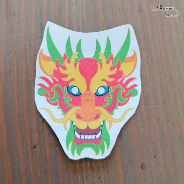 Activité créative, manuelle enfants - Bricolage ludique d'une boite surprise avec dragon chinois sur ressort - boite de conserve recyclée et ressort en papier - pliage de papier pour l'accordéon - Créativité - Nouvel an chinois - Asie et Chine - Découverte d'un pays - Espace et géographie - arts visuels et atelier maternelle et Cycle 2 - mslf