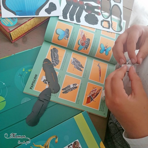 Activité manuelle et créative enfants - Coffrets et Kits Gallimard Jeunesse - Construis et découvre Dinosaures et Insectes et autres petites bêtes - Fabriquer des maquettes motorisées - Papillons, reptiles volants, scorpions, scarabées - Petit livre documentaire - Printemps - Bricolage Elémentaire, maternelle, Cycle 1, 2, 3 - Animaux - Nature - mslf