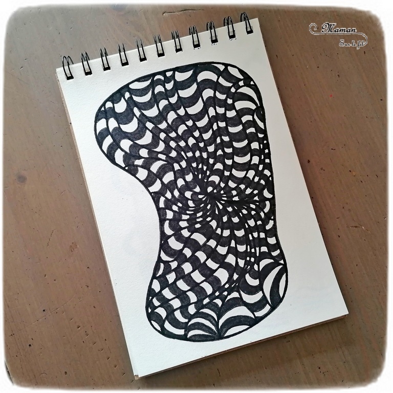 Récapitulatif Idées de dessins de Art-Thérapie - Zen Art ou encore Zentangle - Inspiration - Noir et blanc et couleurs - idées activités enfants et adultes - Dessin, graphisme, coloriage - Relaxation, émotions, gestion du stress et des angoisses - récap sur le fil - mslf