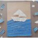 Activité créative et manuelle enfants - Fabriquer un bateau qui navigue sur la mer - Récup', papier déchiré, graphisme - Papier couleur Kraft, récup' de chutes de papier cadeau, bateau avec des pages de livre et un bâtonnet de glace en bois - dessins sur les vagues - navire qui coulisse pour naviguer sur les vagues - Thèmes océans, véhicules, été - Recyclage, surcyclage et Créativité - arts visuels et atelier maternelle et Cycle 1 et 2 - mslf