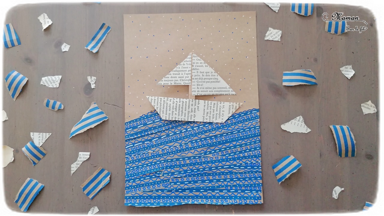 Manuelle Activité Sur La Mer En Maternelle Bateau qui navigue sur la mer {Activité} - Maman Sur Le Fil