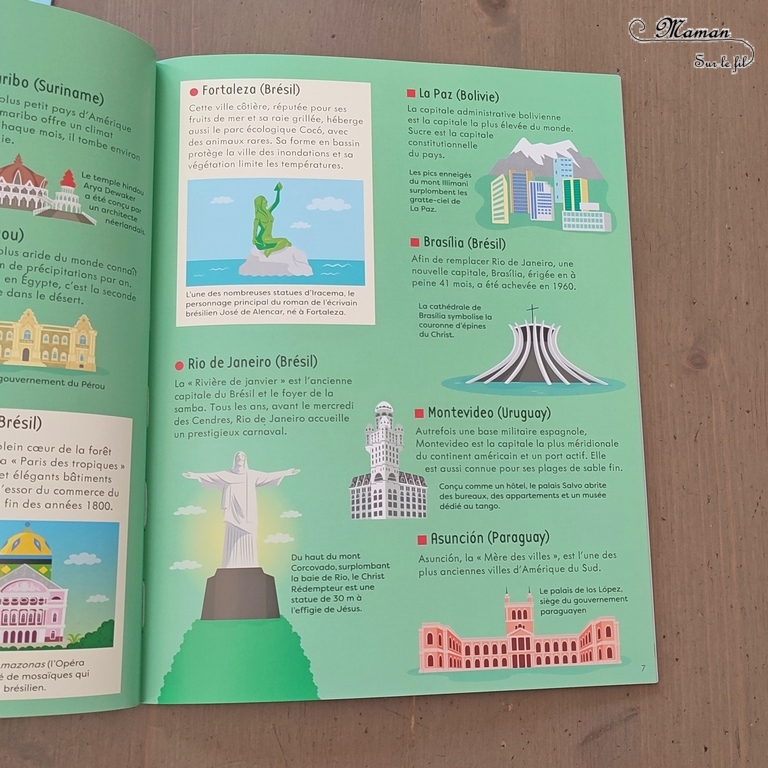 Coffret Livre et Puzzle - Les villes du monde chez Usborne - Puzzle de 300 pièces avec carte du monde, villes et monuments importants - Modèle - Livret documentaire avec explications et anecdotes sur continents et villes du monde - Apprendre et découvrir la géographie autrement, en s'amusant - test et avis - Elémentaire cycle 2 et 3 - mslf