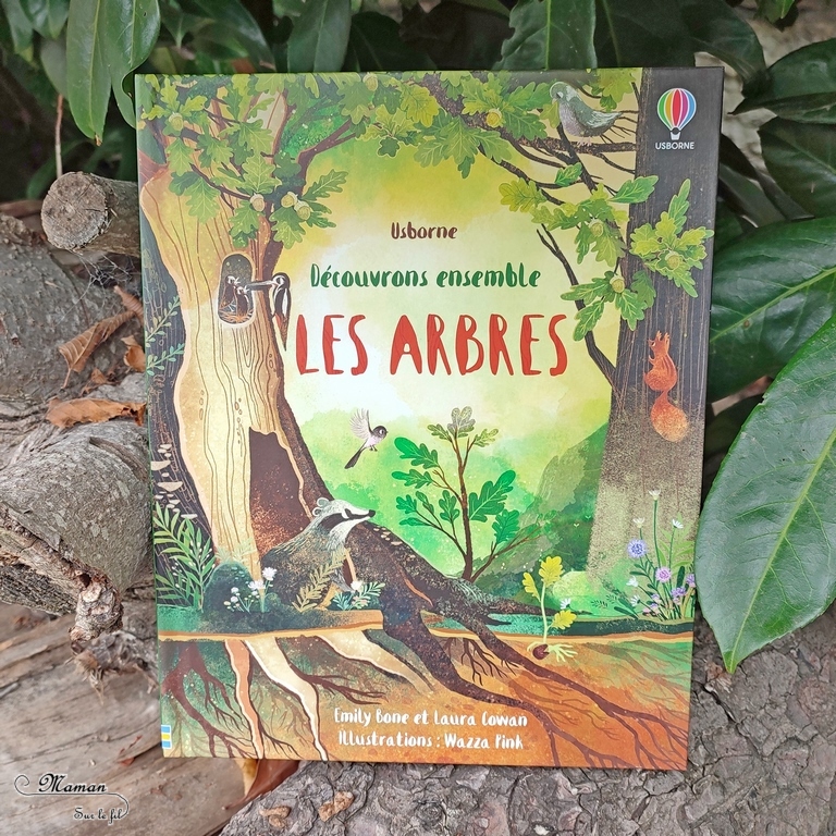 Test et avis livre enfants - Découvrons ensemble Les arbres - éditions Usborne - Livre à rabats - fenêtres - littérature jeunesse - arbres étonnants, parties d'un arbre, au fil des saisons, habitants des arbres, animaux, différents types d'arbres et de forêts, arbres tropicaux, mangrove, forêts froides, arbres remarquables, écologie, jardinage - mslf