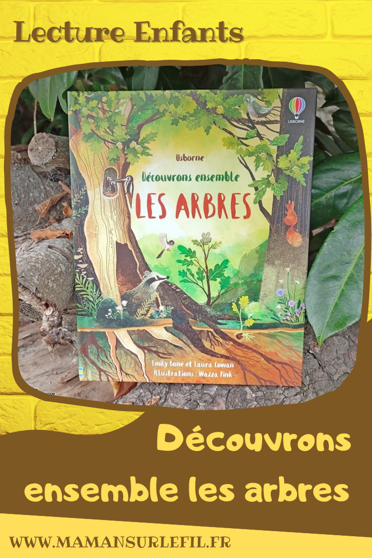 Test et avis livre enfants - Découvrons ensemble Les arbres - éditions Usborne - Livre à rabats - fenêtres - littérature jeunesse - arbres étonnants, parties d'un arbre, au fil des saisons, habitants des arbres, animaux, différents types d'arbres et de forêts, arbres tropicaux, mangrove, forêts froides, arbres remarquables, écologie, jardinage - mslf