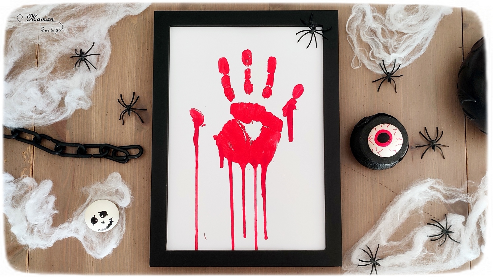 Arts Plastiques Halloween Cycle 2 Main ensanglantée pour Halloween {Activité} - Maman Sur Le Fil