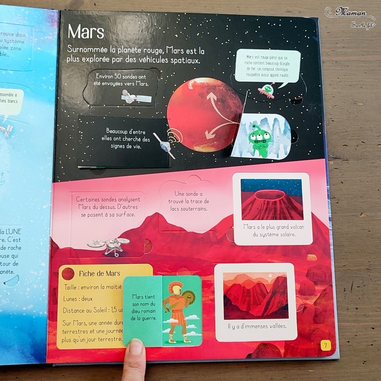 Test et avis livre enfants - Découvrons ensemble Le système solaire - Espace, Soleil, Planètes, limites, anecdotes - éditions Usborne - Livre à rabats - fenêtres - littérature jeunesse - avis - mslf