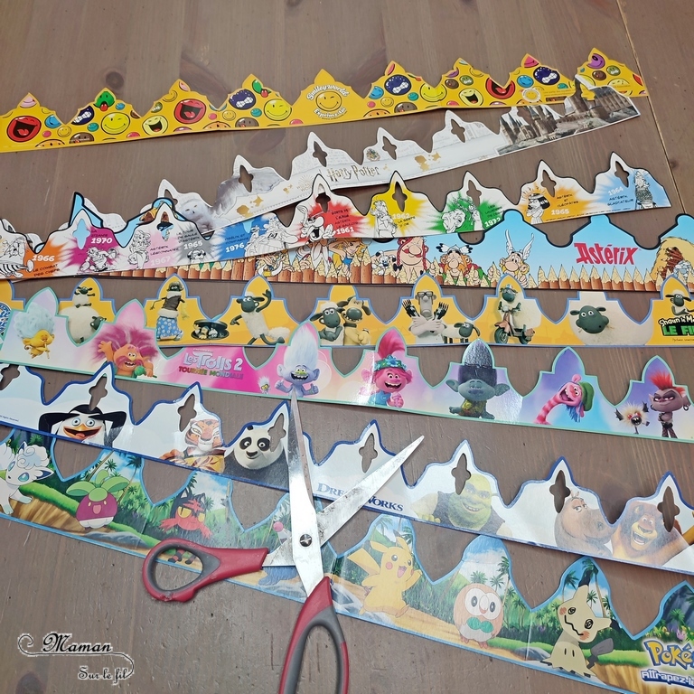 Activité créative et manuelle enfants -Fabriquer des puzzles DIY en récup' avec des couronnes Epiphanie - Galette et fête des rois - Découpage - Logique, mise en paire et discrimination visuelle - Différents niveaux - Coschooling et IEF - Atelier Maternelle Jeu Fait maison - Thème hiver ou Rois et Reines - Créativité - Cycle 1 ou 2 - mslf