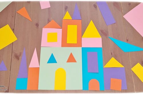 Activité créative et manuelle enfants -Imagine et construis des châteaux - Jeu DIY en récup' pour Epiphanie - Utilisation des chutes de papier pour créer des formes géométriques - Jeu de création libre, imagination ou reproduction de modèles - PDF à télécharger et à imprimer - Travail autour des formes et couleurs - Moyen-âge, Rois et reines, Fête des rois - Coschooling et IEF - Atelier Maternelle Jeu Fait maison - Thème hiver - Créativité - Cycle 1 ou 2 - mslf