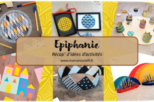 Récapitulatif Epiphanie - idées activités lectures jeux sur un thème donné - différents types d'activité : sensorielle, créative, récup, graphisme, jeux DIY, peinture... - jeux à imprimer - Dessins - Couronnes DIY - Galettes, fèves, fêtes des rois - Moyen-âge, châteaux, reines et rois - arts visuels - littérature jeunesse - jeux de société - récap sur le fil - mslf