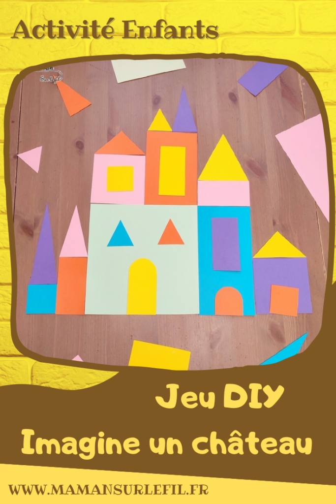 Activité créative et manuelle enfants -Imagine et construis des châteaux - Jeu DIY en récup' pour Epiphanie - Utilisation des chutes de papier pour créer des formes géométriques - Jeu de création libre, imagination ou reproduction de modèles - PDF à télécharger et à imprimer - Travail autour des formes et couleurs - Moyen-âge, Rois et reines, Fête des rois - Coschooling et IEF - Atelier Maternelle Jeu Fait maison - Thème hiver - Créativité - Cycle 1 ou 2 - mslf