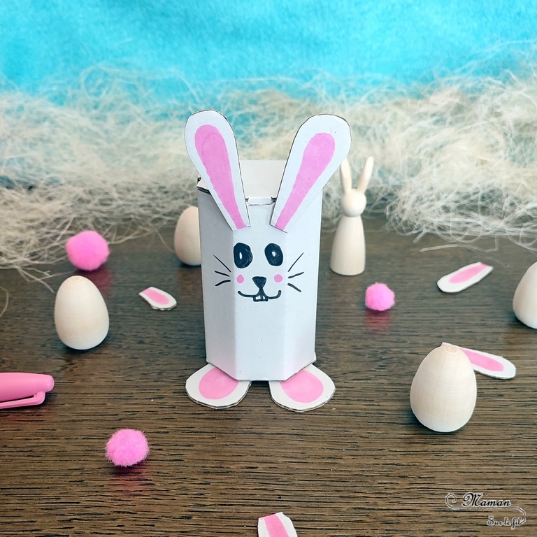 Activité créative et manuelle enfants - Petites boites en carton à monter, customiser et décorer selon vos thèmes - Pour fêtes mères, pères, fin d'année, Pâques... Cadeau avec bonbons ou petit cadeau - Lapin et Poule version Peinture, découpage et collage - Bricolage facile pour printemps et Pâques - Carrées et Octogonales - Arts visuels Maternelle et élémentaire - Créativité - Cycle 1 ou 2 - mslf