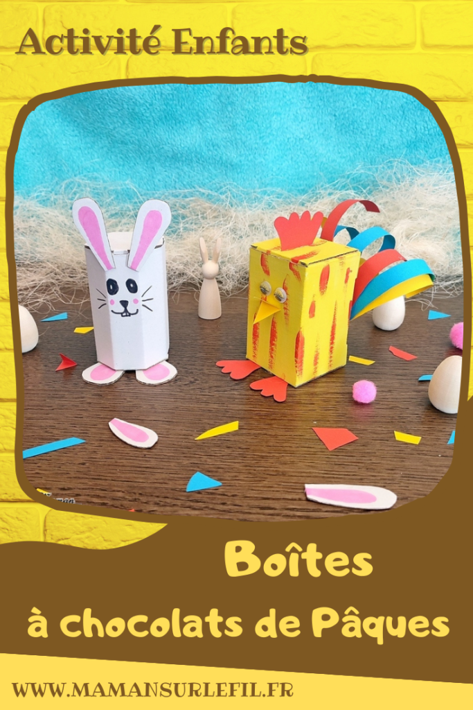 Activité créative et manuelle enfants - Petites boites en carton à monter, customiser et décorer selon vos thèmes - Pour fêtes mères, pères, fin d'année, Pâques... Cadeau avec bonbons ou petit cadeau - Lapin et Poule version Peinture, découpage et collage - Bricolage facile pour printemps et Pâques - Carrées et Octogonales - Arts visuels Maternelle et élémentaire - Créativité - Cycle 1 ou 2 - mslf