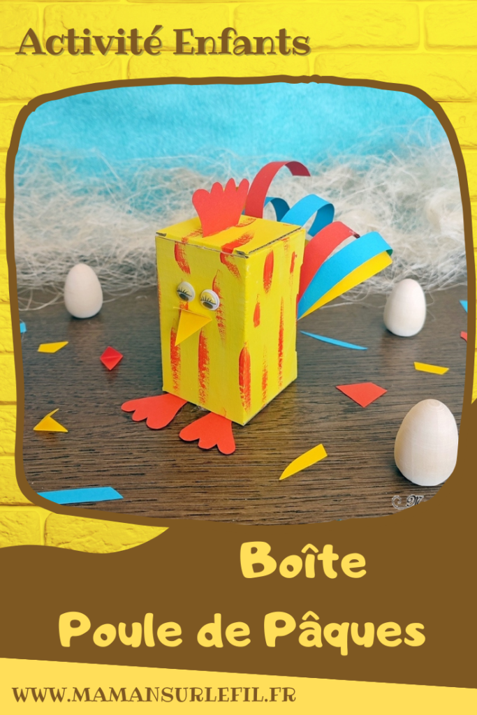 Activité créative et manuelle enfants - Petites boites en carton à monter, customiser et décorer selon vos thèmes - Pour fêtes mères, pères, fin d'année, Pâques... Cadeau avec bonbons ou petit cadeau - Lapin et Poule version Peinture, découpage et collage - Bricolage facile pour printemps et Pâques - Carrées et Octogonales - Arts visuels Maternelle et élémentaire - Créativité - Cycle 1 ou 2 - mslf