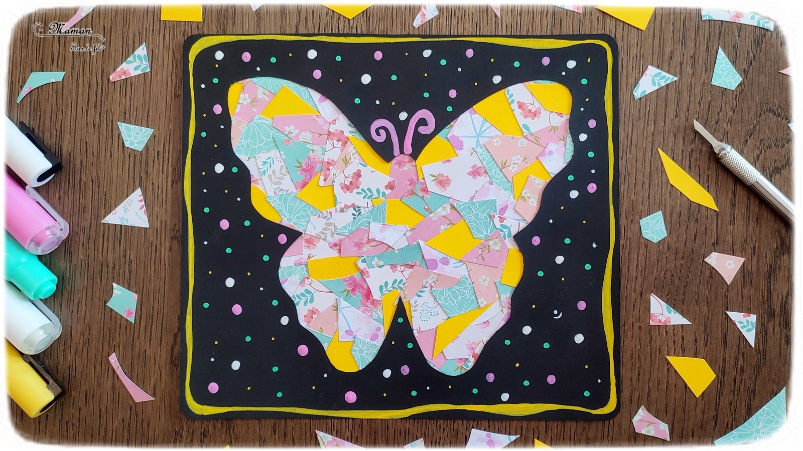 Coloriages De Papillons Activité De Marqueurs De Points Pour Les Enfants