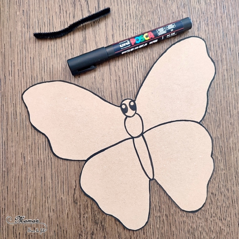 Activité créative et manuelle enfants - Fabriquer un papillon en carton et en fleurs, pâquerettes, pissenlits... - Récup, recyclage, surcyclage - Découpage, bricolage, dessin, jeu DIY - Motricité fine et nature - Land art avec fleurs - Mettre les fleurs dans les trous - Décoration - Bricolage facile et rapide pour le printemps ou un thème sur les insectes - Arts visuels Maternelle et élémentaire - Créativité - Cycle 1 ou 2 - travail autour de la symétrie possible - tutoriel photos - mslf