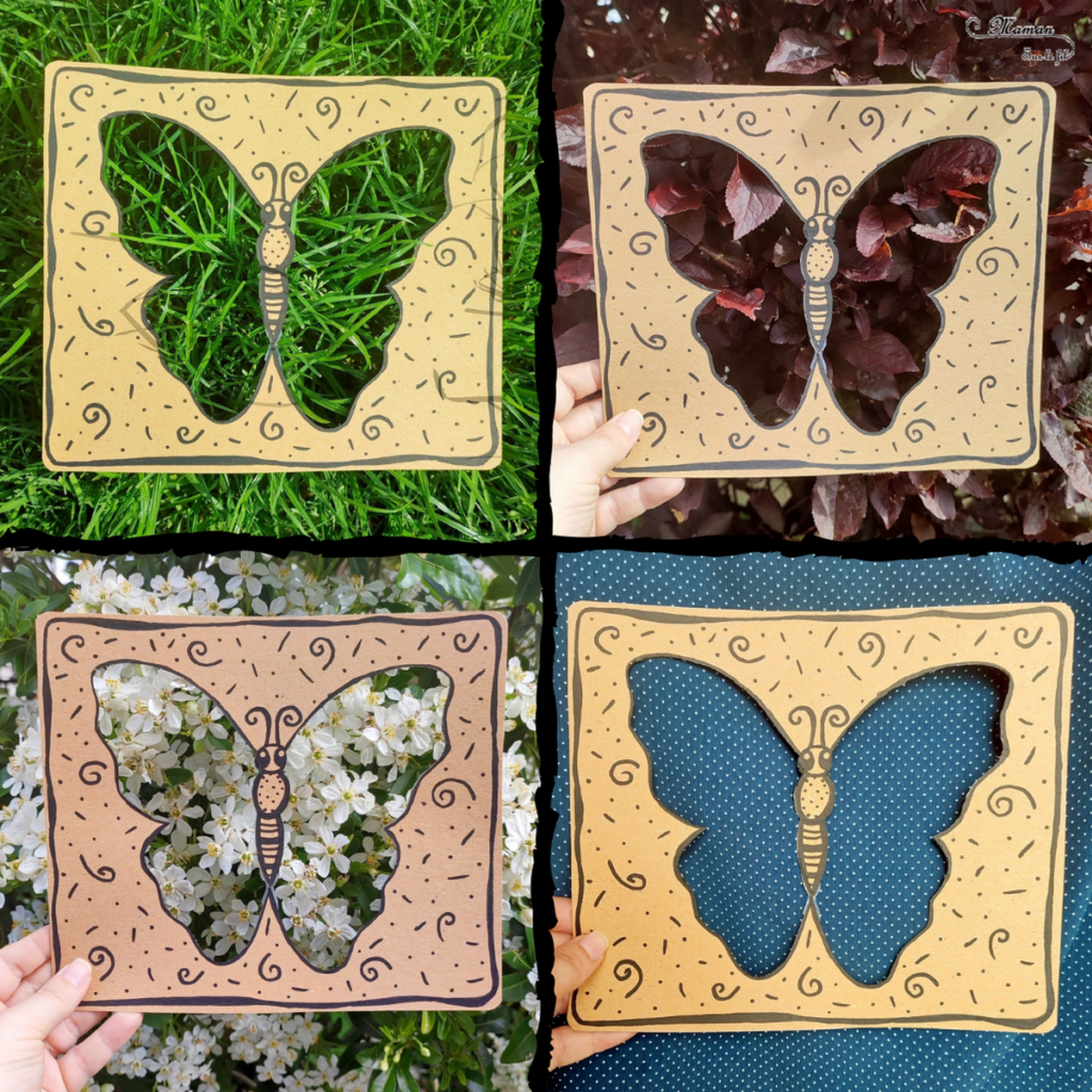 Un papillon en carton à décorer à volonté : activité créative et manuelle enfants - Récup, recyclage, surcyclage de carton et Land art - bricolage, dessin, jeu DIY - Invitation à créer dans la nature ou pas - Décoration - Bricolage facile et rapide pour le printemps ou un thème sur les insectes - Arts visuels Maternelle et élémentaire - Créativité - Cycle 1 ou 2 - tutoriel photos - mslf