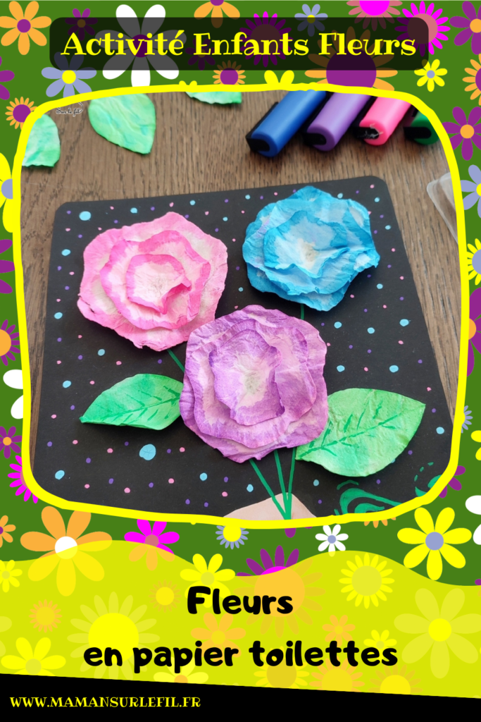 Créer une carte Bouquet de fleurs en papier toilettes : une activité créative et manuelle enfants - Bricolage avec du papier et de la peinture ou de l'encre - Cadeau à offrir pour fête des mères, pères, grands-mères, parents... - Bricolage facile et original pour le printemps ou un thème sur les fleurs - Arts visuels Maternelle et élémentaire - Créativité - Cycle 1 ou 2 - Tutoriel Photos - mslf