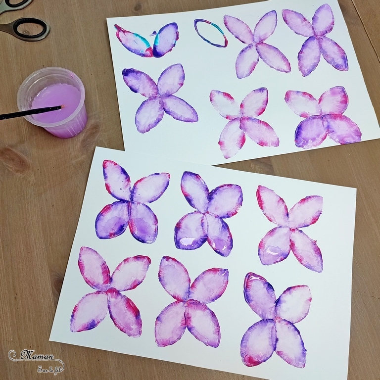 Fabriquer une couronne Papillons en peinture façon Aquarelle : une activité créative et manuelle enfants - Technique de peinture toute douce avec rouleau de papier toilette - Carton et récup' - Découpage, collage et graphisme - décoration DIY - Bricolage facile pour le printemps ou un thème sur les insectes - Recyclage, surcyclage - Arts visuels Maternelle et élémentaire - Créativité - Cycle 1 ou 2 - tutoriel photos - mslf