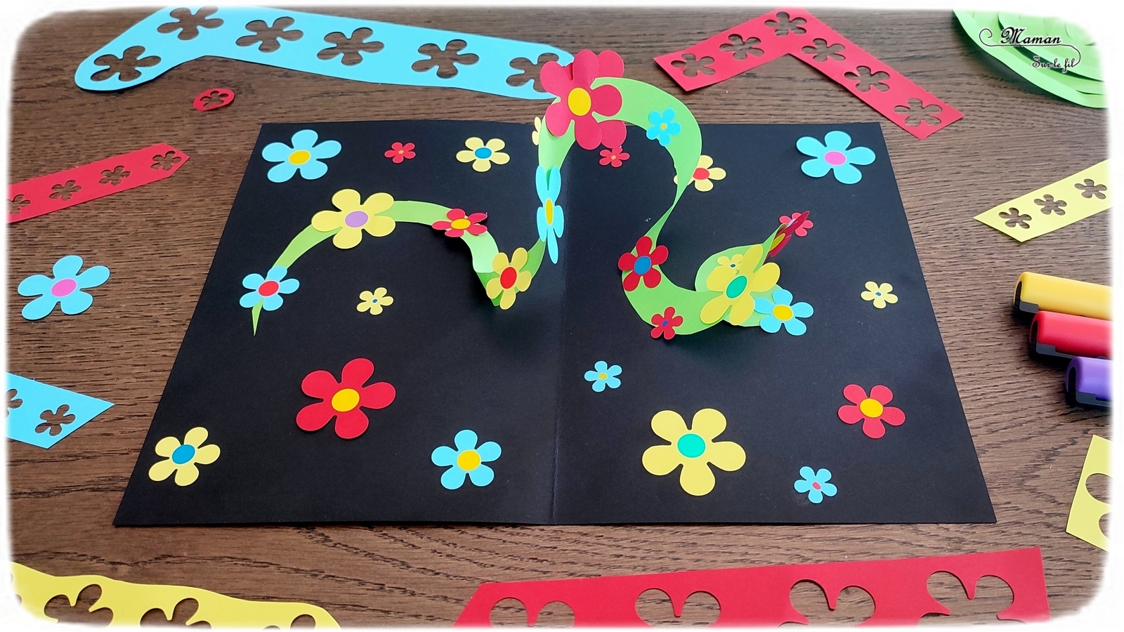 Carte Fleurs surprise Activité - Maman Sur Le Fil