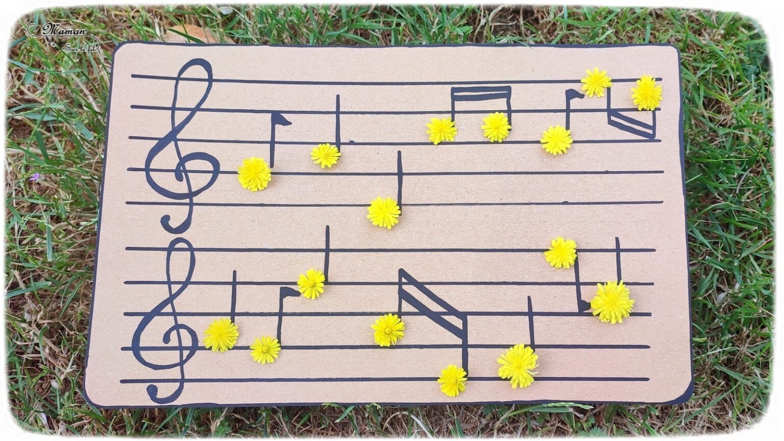 Partition fleurie {Activité} - Maman Sur Le Fil