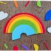 Activité créative, manuelle et pédagogique enfants - Puzzle Arc-en-ciel en feutrine - Association couleurs et / ou rangement par taille, logique - Couleurs - Nuages brillants - Cercles et compas - Découpage, jeu DIY - Bricolage facile et rapide pour un thème sur la météo, le ciel, le printemps ou l'été - Arts visuels et atelier Maternelle et élémentaire - Créativité - Cycle 1 ou 2 - tutoriel photos - mslf