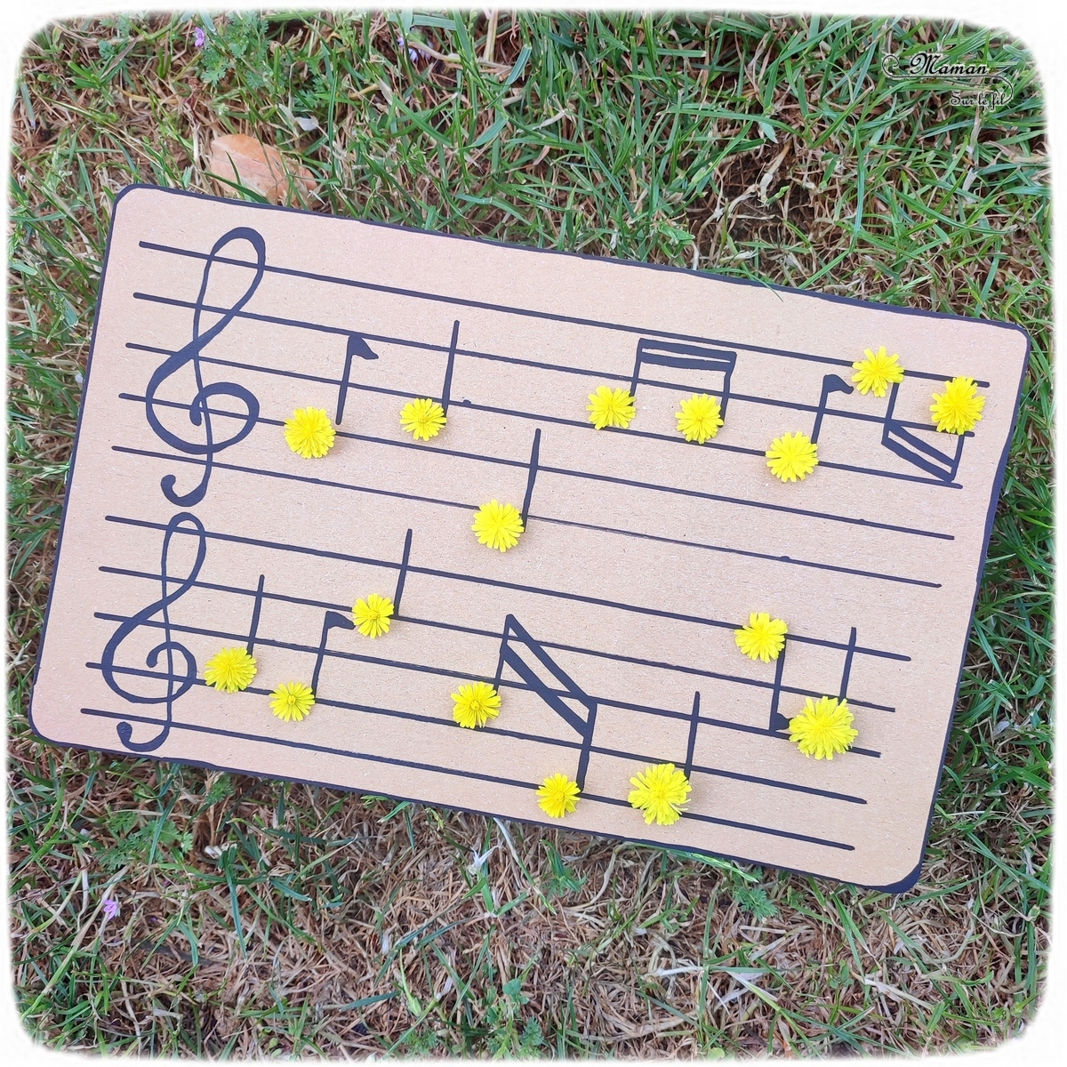 Partition fleurie {Activité} - Maman Sur Le Fil