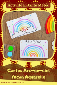 Carte De Vœux Arc-en-Ciel Faite Main – Multicolore – Toutes Occasions