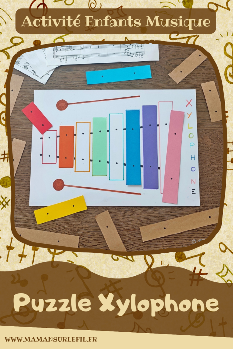 Puzzle Xylophone à reconstituer {Activité} Maman Sur Le Fil