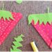 Activité créative, manuelle et récup' enfants - Fabriquer des fraises avec des bâtonnets de glace et de la feutrine - Recyclage et surcyclage de bâtonnets en bois - Peinture, découpage, collage papier et feutrine - Graphismes et points - Fruits d'été - Bricolage facile et rapide pour un thème sur les aliments, les fruits ou l'été - Arts visuels et atelier Maternelle et élémentaire - Créativité - Cycle 1 ou 2 - tutoriel photos - mslf