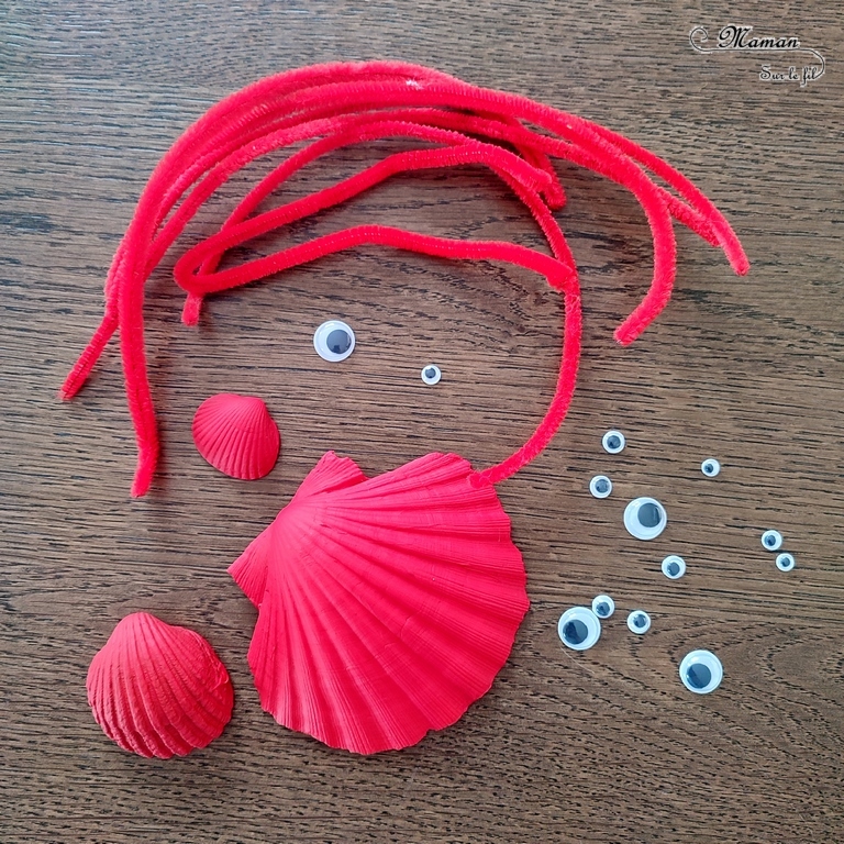 Activité créative et manuelle enfants - Fabriquer des crabes avec des coquillages - Bricolage en Récup' Nature - Land art - Peinture, yeux mobiles et fils chenille - Décoration pour utiliser les trésors des vacances ramassés sur la plage - Recyclage, surcyclage - Atelier nature - Bricolage facile et rapide pour un thème sur les animaux marins et de la plage - Arts visuels et atelier Maternelle et élémentaire - Créativité - Cycle 1 ou 2 - tutoriel photos - mslf